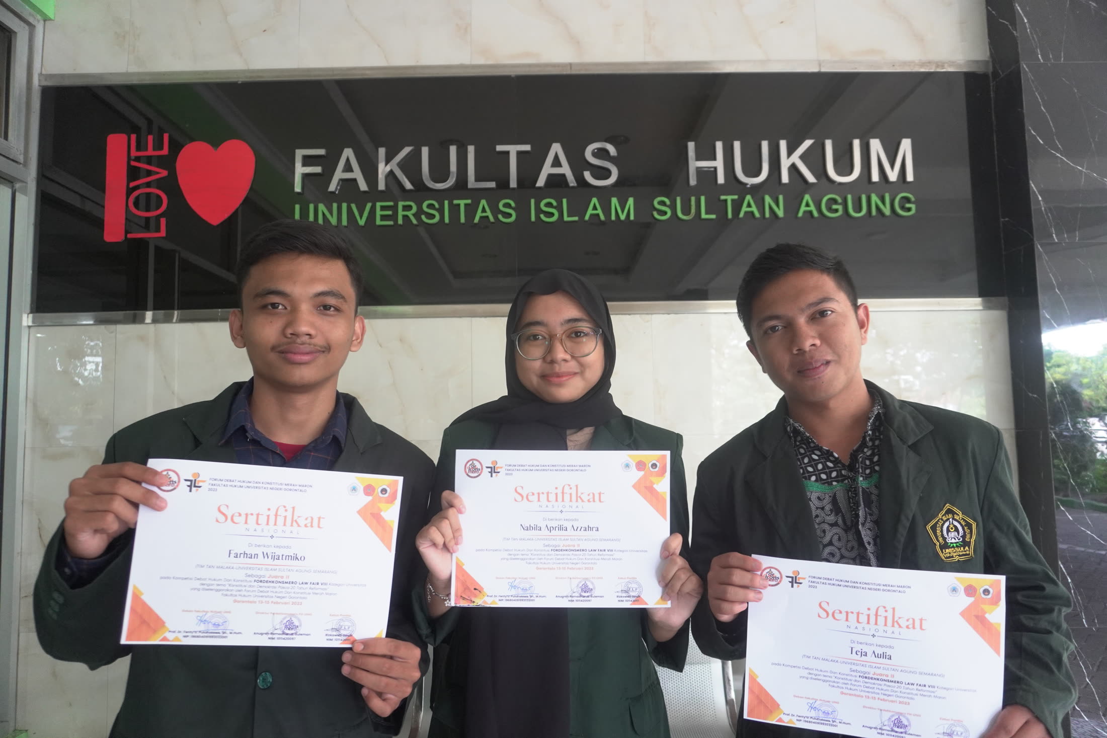 2nd Place, Fordeh Konsemero Law Fair VIII Legal & Constitutional Debate Competition — University Category, 2023