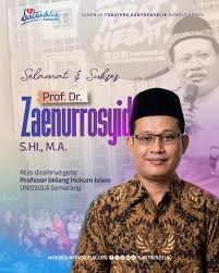 Prof. Dr. A. Zaenurrosyid, S.H.I., M.A.
